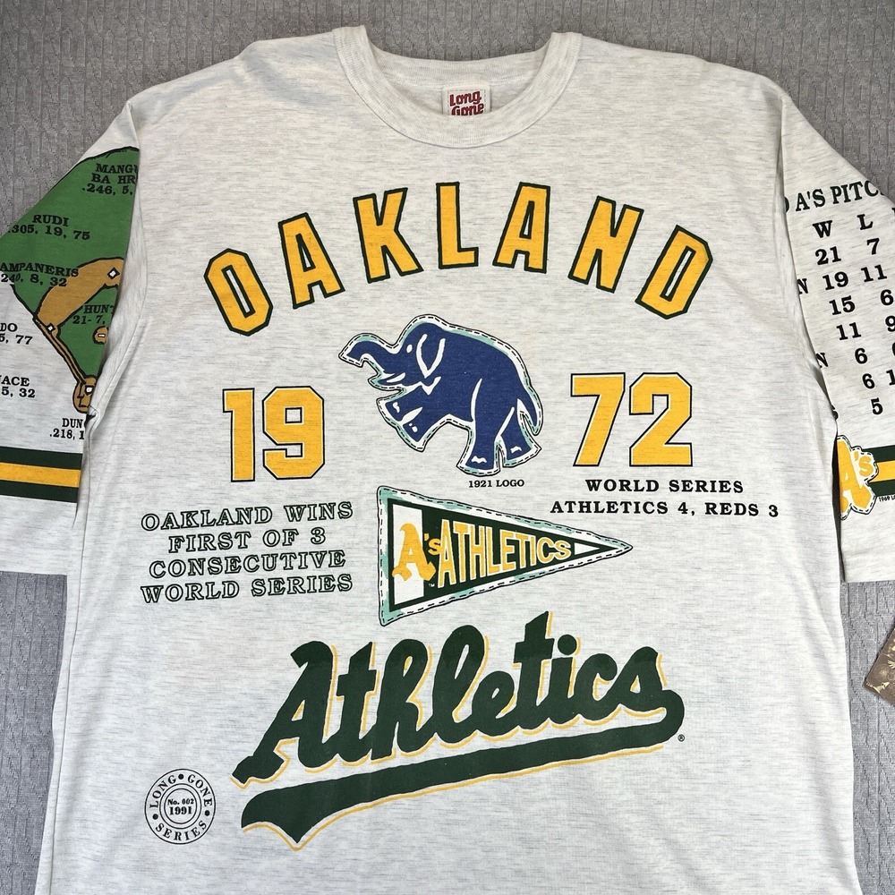 New Vintage Long gone Oakland A's (XL) 1972 world champion extremely rare shirt